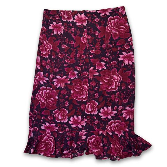 Vintage White Stag Y2K Flowy Trumpet Midi Skirt | Women's Large - Picture 2 of 5